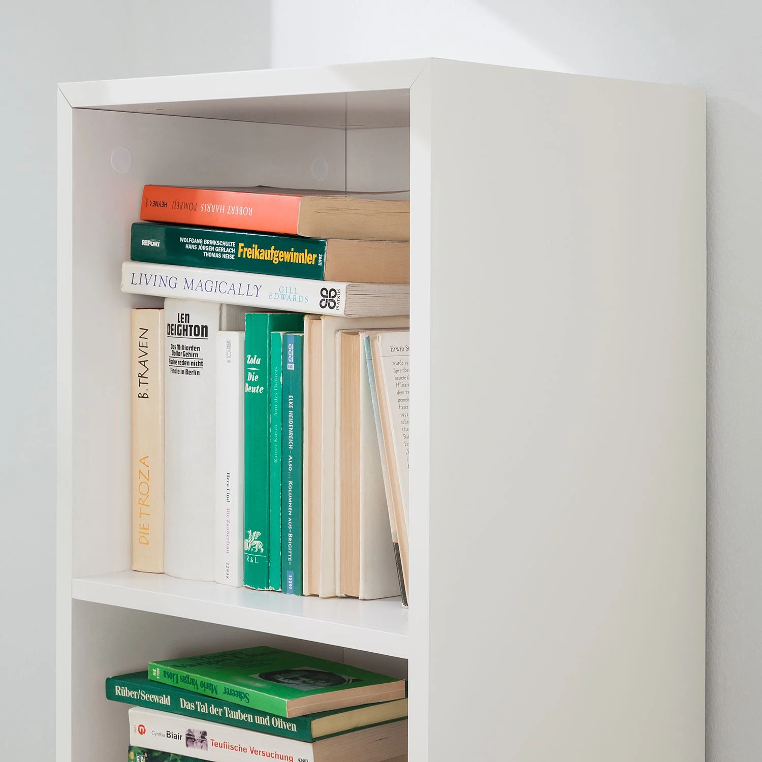 Mørteens Étagère Lindholm I - Blanc / Chêne massif 6 Mørteens Étagère Lindholm I - Blanc / Chêne massif – Image 4