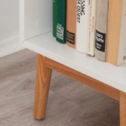 Mørteens Étagère Lindholm I - Blanc / Chêne massif 12 Mørteens Étagère Lindholm I - Blanc / Chêne massif -Meubles de salon Soldes regal lindholm i weiss eiche massiv 4037320