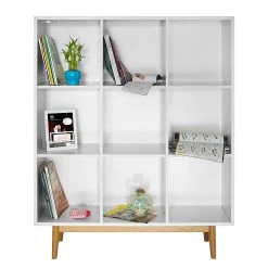 Mørteens Étagère Lindholm III - Blanc / Chêne massif 13 Mørteens Étagère Lindholm III - Blanc / Chêne massif -Meubles de salon Soldes regal lindholm iii weiss eiche massiv 1229546