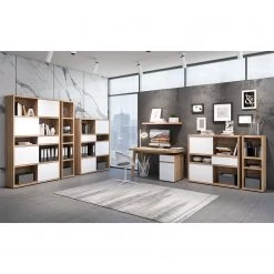 Fredriks Étagère Rya II - Hauteur : 113 cm -Meubles de salon Soldes regal rya i hochglanz weiss 113 cm 5235780