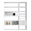 Loftscape Etagère Emporior II.A - Blanc crème - Avec éclairage -Meubles de salon Soldes regalwand emporior ii a weiss 289355