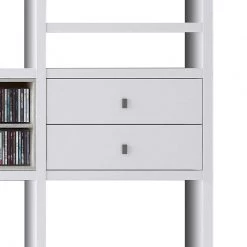 Loftscape Etagère Emporior II.A - Blanc / Imitation chêne de Sonoma - Avec éclairage -Meubles de salon Soldes regalwand emporior ii a weiss sonoma eiche dekor 289571