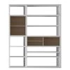 Loftscape Etagère Emporior II.B - Blanc / Imitation chêne de Sonoma - Sans éclairage -Meubles de salon Soldes regalwand emporior ii b ohne beleuchtung weiss eiche sonoma dekor 2207254