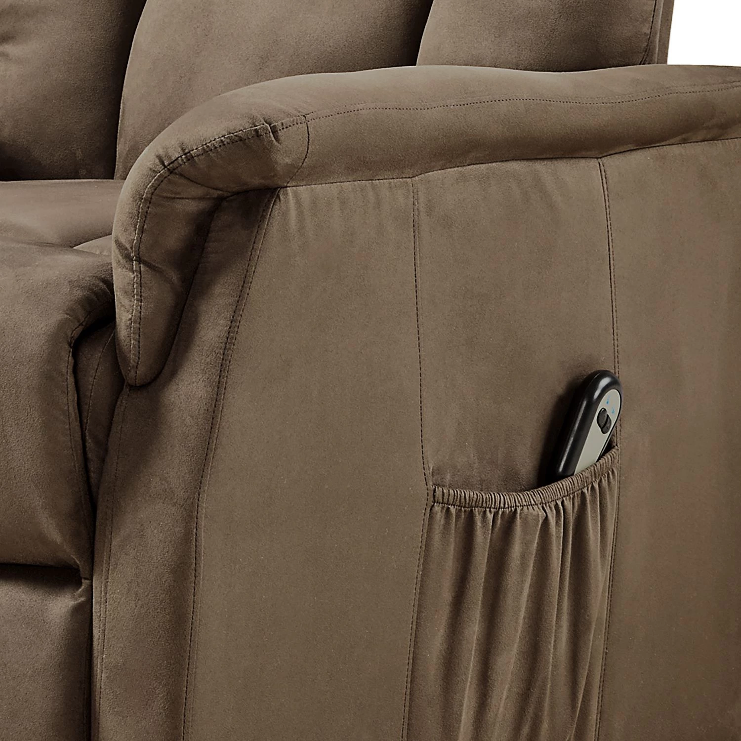 Modoform Fauteuil de relaxation Glein - Microfibre - Marron 8 Modoform Fauteuil de relaxation Glein - Microfibre - Marron – Image 6