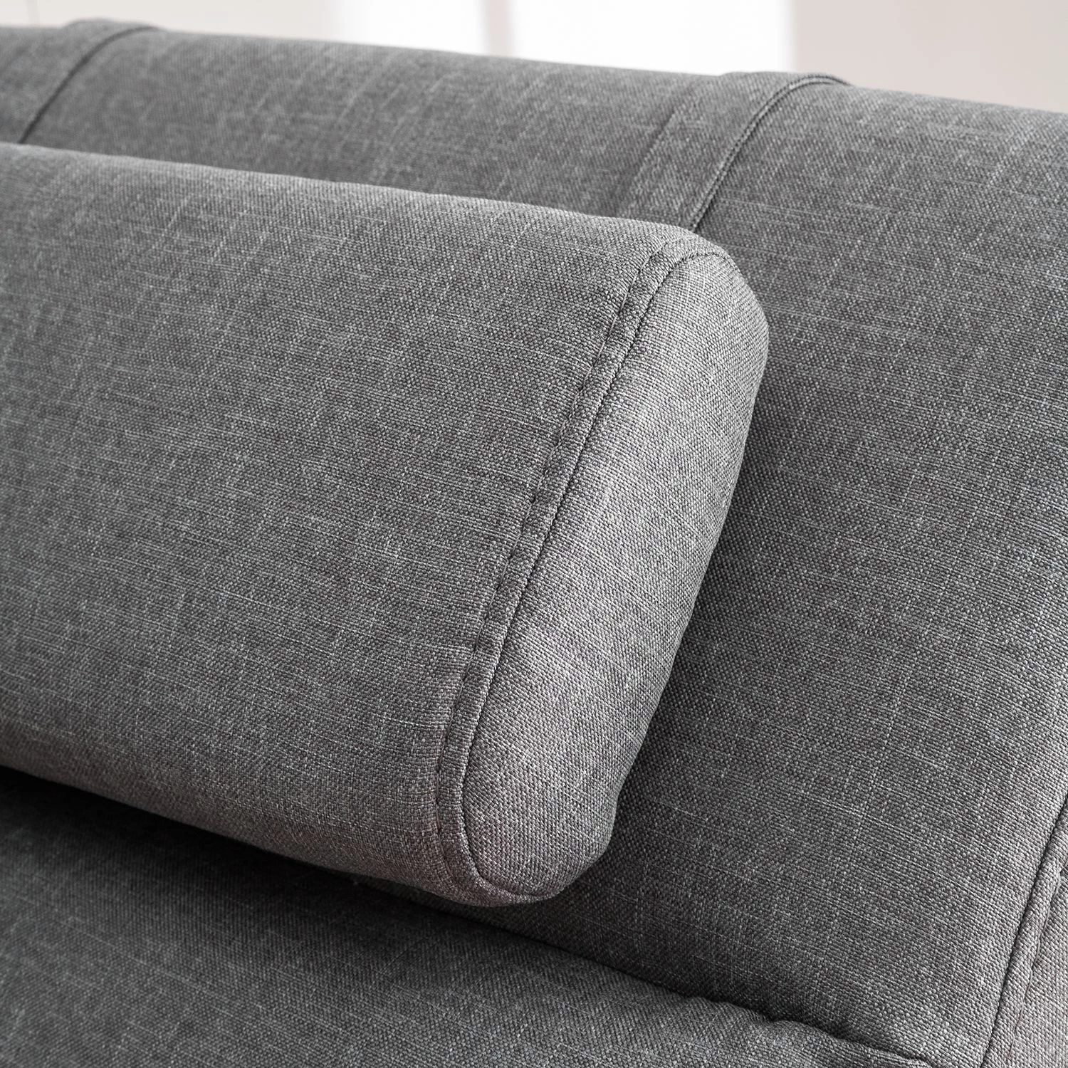 Fredriks Chaise longue de relaxation Califfo - Tissu gris 8 Fredriks Chaise longue de relaxation Califfo - Tissu gris – Image 6