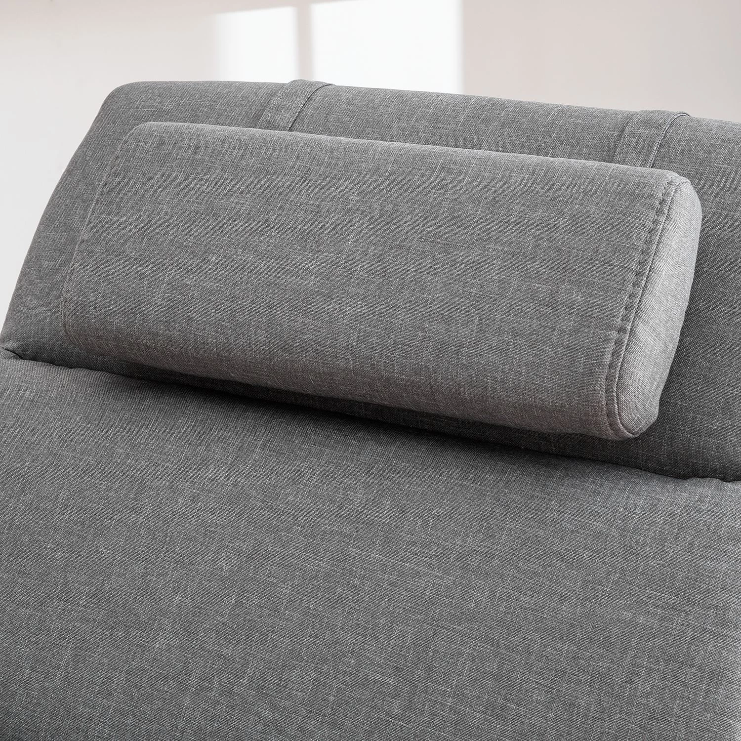 Fredriks Chaise longue de relaxation Califfo - Tissu gris 10 Fredriks Chaise longue de relaxation Califfo - Tissu gris – Image 8