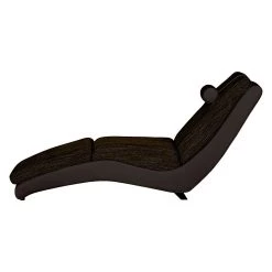 Roomscape Chaise longue de relaxation Carson - Cuir synthétique mocca / Tissu structuré marron -Meubles de salon Soldes relaxliege carson kunstleder mocca strukturstoff braun 459524