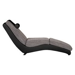 Re:concept Chaise longue de relaxation Carson - Cuir synthétique noir / Tissu structuré gris clair 18 Re:concept Chaise longue de relaxation Carson - Cuir synthétique noir / Tissu structuré gris clair -Meubles de salon Soldes relaxliege carson kunstleder schwarz strukturstoff hellgrau 459480