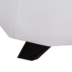 Roomscape Chaise longue de relaxation Carson - Cuir synthétique blanc / Tissu structuré gris clair -Meubles de salon Soldes relaxliege carson kunstleder weiss strukturstoff hellgrau 388174