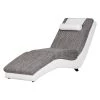 Roomscape Chaise longue de relaxation Carson - Cuir synthétique blanc / Tissu structuré gris clair 1 Roomscape Chaise longue de relaxation Carson - Cuir synthétique blanc / Tissu structuré gris clair -Meubles de salon Soldes relaxliege carson kunstleder weiss strukturstoff hellgrau 388181