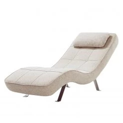 Fredriks Fauteuil de relaxation Long Island Tissu - Tissu Parsa : Beige-Gris