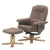 Modoform Fauteuil de relaxation Canillo I - Aspect cuir vieilli - Gris Congo (avec repose-pieds) -Meubles de salon Soldes relaxsessel canillo i antiklederlook braun 5131176