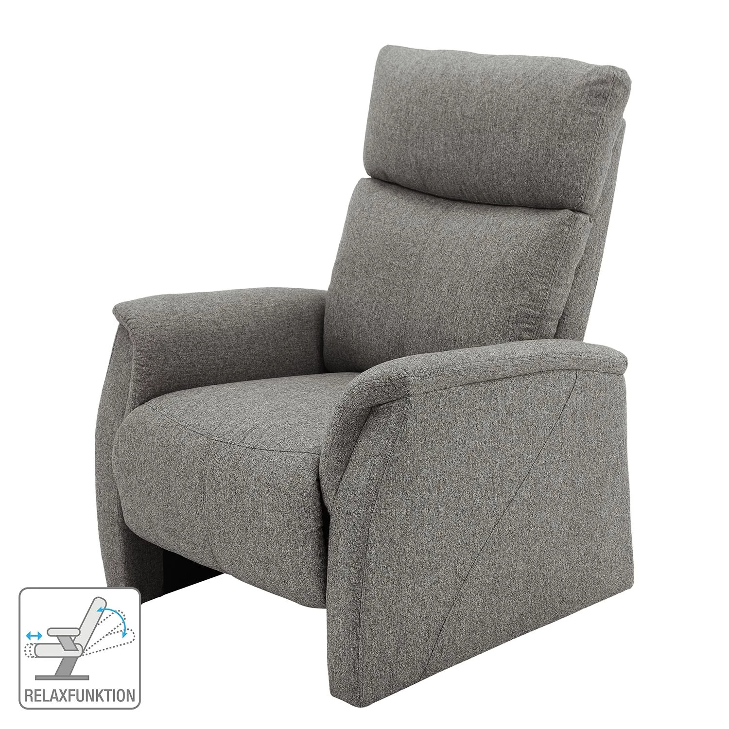 Modoform Fauteuil de relaxation Cintra - Microfibre - Gris 4 Modoform Fauteuil de relaxation Cintra - Microfibre - Gris – Image 2
