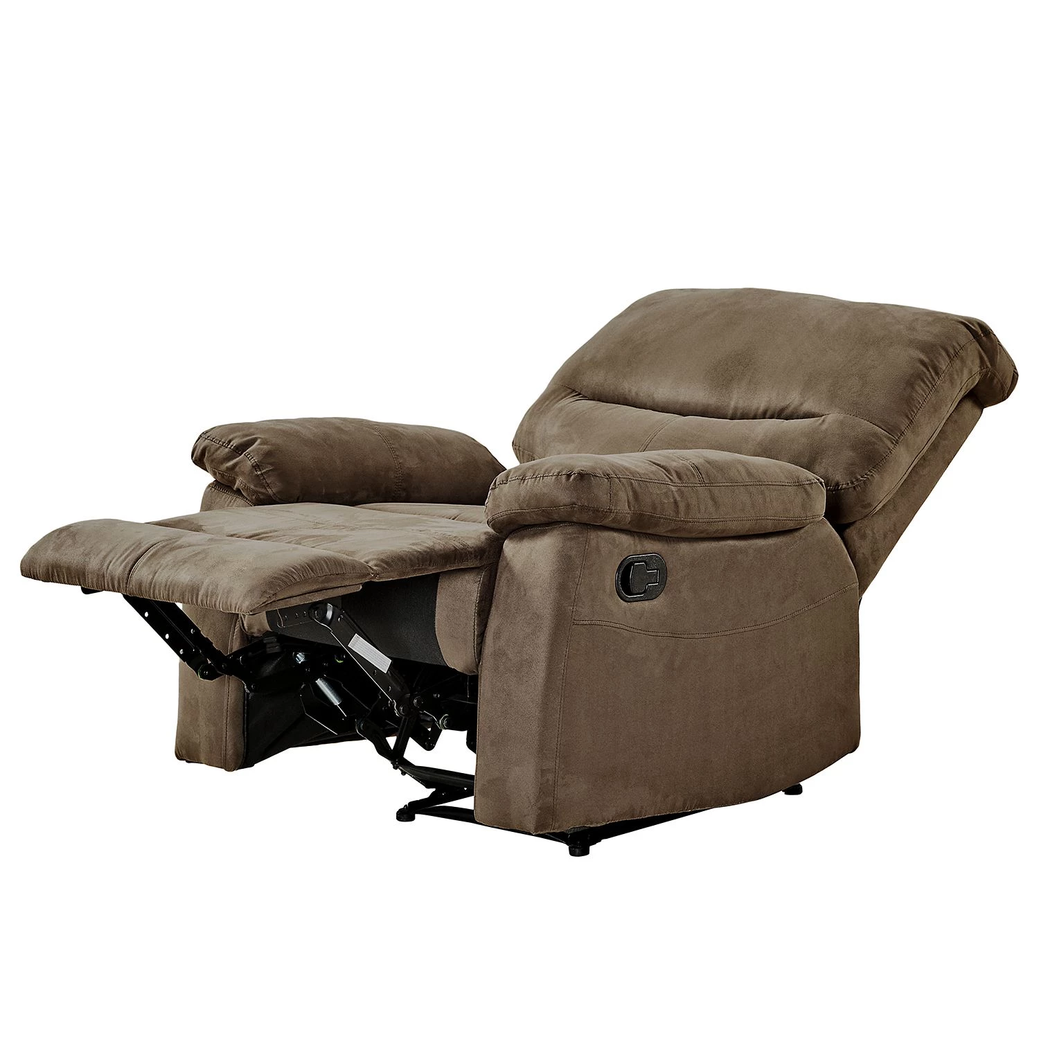 Modoform Fauteuil de relaxation Donnes - Microfibre - Marron clair 6 Modoform Fauteuil de relaxation Donnes - Microfibre - Marron clair – Image 4