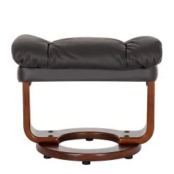 Modoform Fauteuil relax et repose-pieds Grunewald - Cuir véritable / Imitation cuir - Noir - Marron -Meubles de salon Soldes relaxsessel grunewald mit hocker echtleder schwarz 374908