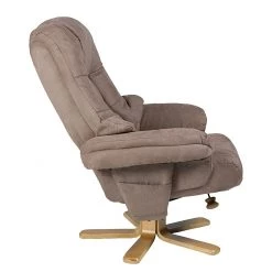 Duo Collection Fauteuil de relaxation Bordeaux - Avec repose-pieds - Microfibre - Marron -Meubles de salon Soldes relaxsessel lacanau mit hocker microfaser braun 446440