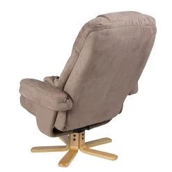 Duo Collection Fauteuil de relaxation Bordeaux - Avec repose-pieds - Microfibre - Marron -Meubles de salon Soldes relaxsessel lacanau mit hocker microfaser braun 446448