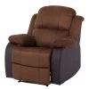 Modoform Fauteuil de relaxation Norden - Microfibre / Imitation cuir - Marron -Meubles de salon Soldes relaxsessel norden microfaser kunstleder braun 1755198