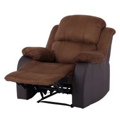Modoform Fauteuil de relaxation Norden - Microfibre / Imitation cuir - Marron -Meubles de salon Soldes relaxsessel norden microfaser kunstleder braun 1755242