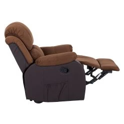 Modoform Fauteuil de relaxation Norden - Microfibre / Imitation cuir - Marron -Meubles de salon Soldes relaxsessel norden microfaser kunstleder braun 1755250