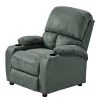Modoform Fauteuil de relaxation Norvell - Microfibre - gris - Gris
