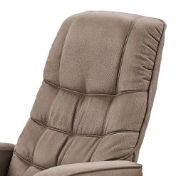 Modoform Fauteuil de relaxation Sund - Avec repose-pieds - Microfibre - Beige chaud -Meubles de salon Soldes relaxsessel sund mit hocker microfaser cubanit 5144684