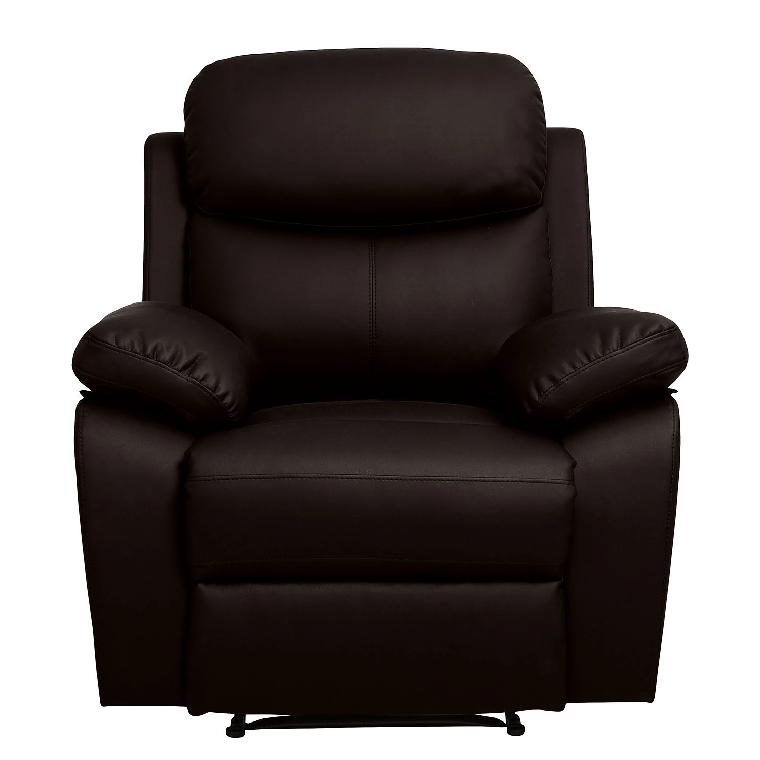 Modoform Fauteuil de relaxation Tetchill - Imitation cuir - Marron foncé 5 Modoform Fauteuil de relaxation Tetchill - Imitation cuir - Marron foncé – Image 3