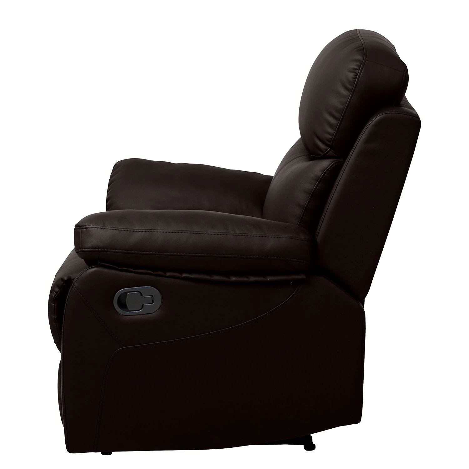 Modoform Fauteuil de relaxation Tetchill - Imitation cuir - Marron foncé 6 Modoform Fauteuil de relaxation Tetchill - Imitation cuir - Marron foncé – Image 4
