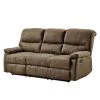 Modoform Canapé de relaxation Donnes (3 places) - Microfibre - Marron clair -Meubles de salon Soldes relaxsofa donnes 3 sitzer microfaser hellbraun 4471564