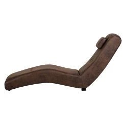 Roomscape Chaise longue de relaxation Ohara - Cuir synthétique vieilli marron -Meubles de salon Soldes ropez spleen 2014 03 07 1 373324