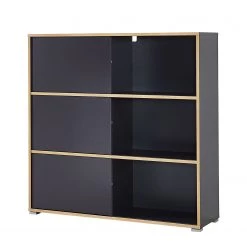 Germania Etagère à portes coulissantes Mingle II - Anthracite / Imitation chêne de Sonoma -Meubles de salon Soldes schiebetuerenregal mingle ii anthrazit eiche sonoma dekor 5029400