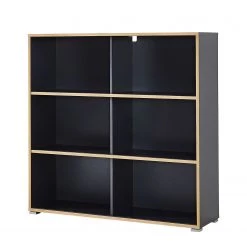 Germania Etagère à portes coulissantes Mingle II - Anthracite / Imitation chêne de Sonoma -Meubles de salon Soldes schiebetuerenregal mingle ii anthrazit eiche sonoma dekor 5029416