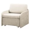 Modoform Fauteuil convertible Disley - Tissu -Meubles de salon Soldes schlafsessel disley webstoff creme schmale armlehne 5103128