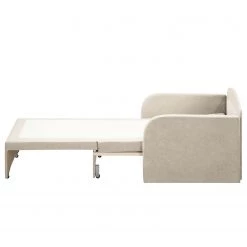 Modoform Fauteuil convertible Disley - Tissu -Meubles de salon Soldes schlafsessel disley webstoff creme schmale armlehne 5103148