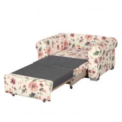 Mooved Fauteuil convertible Latina VIII - Beige / Rouge -Meubles de salon Soldes schlafsessel latina iii flachgewebe gebluemt beige rot 3641317