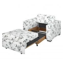 Mooved Fauteuil convertible Latina VII - Matière tissée - Motif floral - Blanc / Gris 22 Mooved Fauteuil convertible Latina VII - Matière tissée - Motif floral - Blanc / Gris -Meubles de salon Soldes schlafsessel latina vii flachgewebe weiss grau 4197448