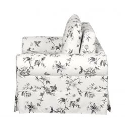 Mooved Fauteuil convertible Latina VII - Matière tissée - Blanc / Gris -Meubles de salon Soldes schlafsessel lepe gebluemt weiss grau 4134132