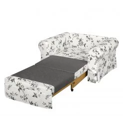 Mooved Fauteuil convertible Latina VII - Matière tissée - Blanc / Gris -Meubles de salon Soldes schlafsessel lepe gebluemt weiss grau 4134144