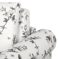 Mooved Fauteuil convertible Latina VII - Matière tissée - Blanc / Gris -Meubles de salon Soldes schlafsessel lepe gebluemt weiss grau 4134160