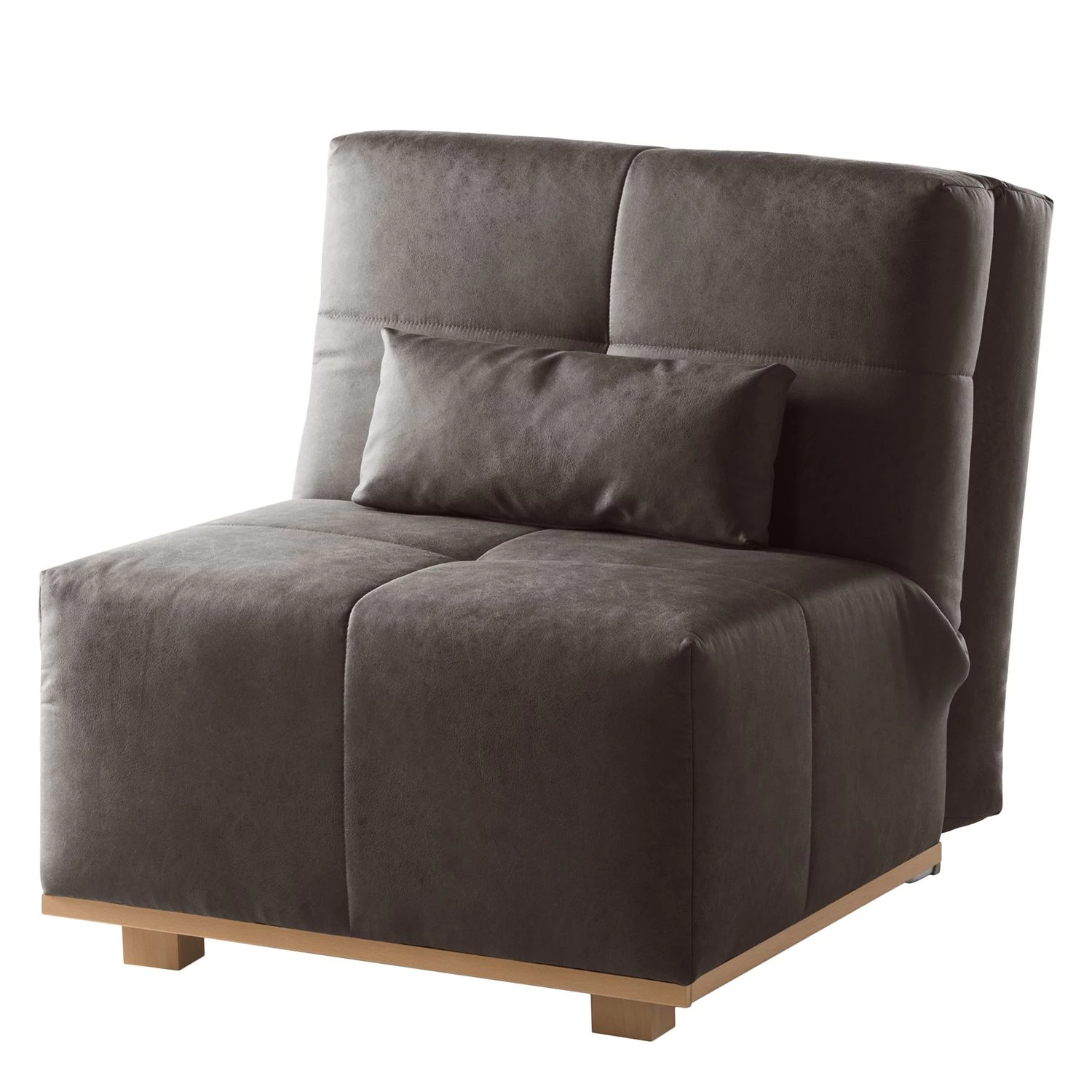 Ars Natura Fauteuil convertible Simla I - Microfibre - Gris lava 3 Ars Natura Fauteuil convertible Simla I - Microfibre - Gris lava