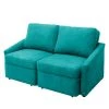 Modoform Canapé convertible Befasy Tissu - Turquoise