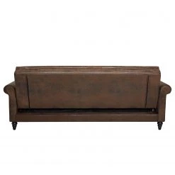 Ars manufacti Canapé convertible Brampton - Microfibre - Marron -Meubles de salon Soldes schlafsofa brampton microfaser braun 4257212