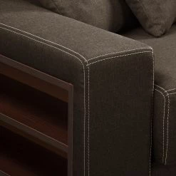 Fredriks Canapé convertible Forcett - Tissu -Meubles de salon Soldes schlafsofa forcett webstof dunkelbraun 5107664