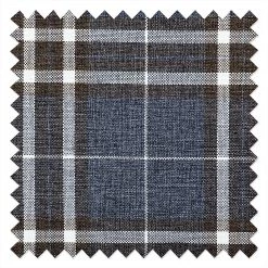 Mooved Canapé convertible Latina X - Gris / Bleu - Largeur : 185 cm -Meubles de salon Soldes schlafsofa latina country webstoff grau karomuster 394895