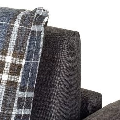 Mooved Canapé convertible Latina X - Gris / Bleu - Largeur : 185 cm -Meubles de salon Soldes schlafsofa latina country webstoff grau karomuster 394898