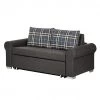 Mooved Canapé convertible Latina X - Gris / Bleu - Largeur : 185 cm -Meubles de salon Soldes schlafsofa latina country webstoff grau karomuster 394908