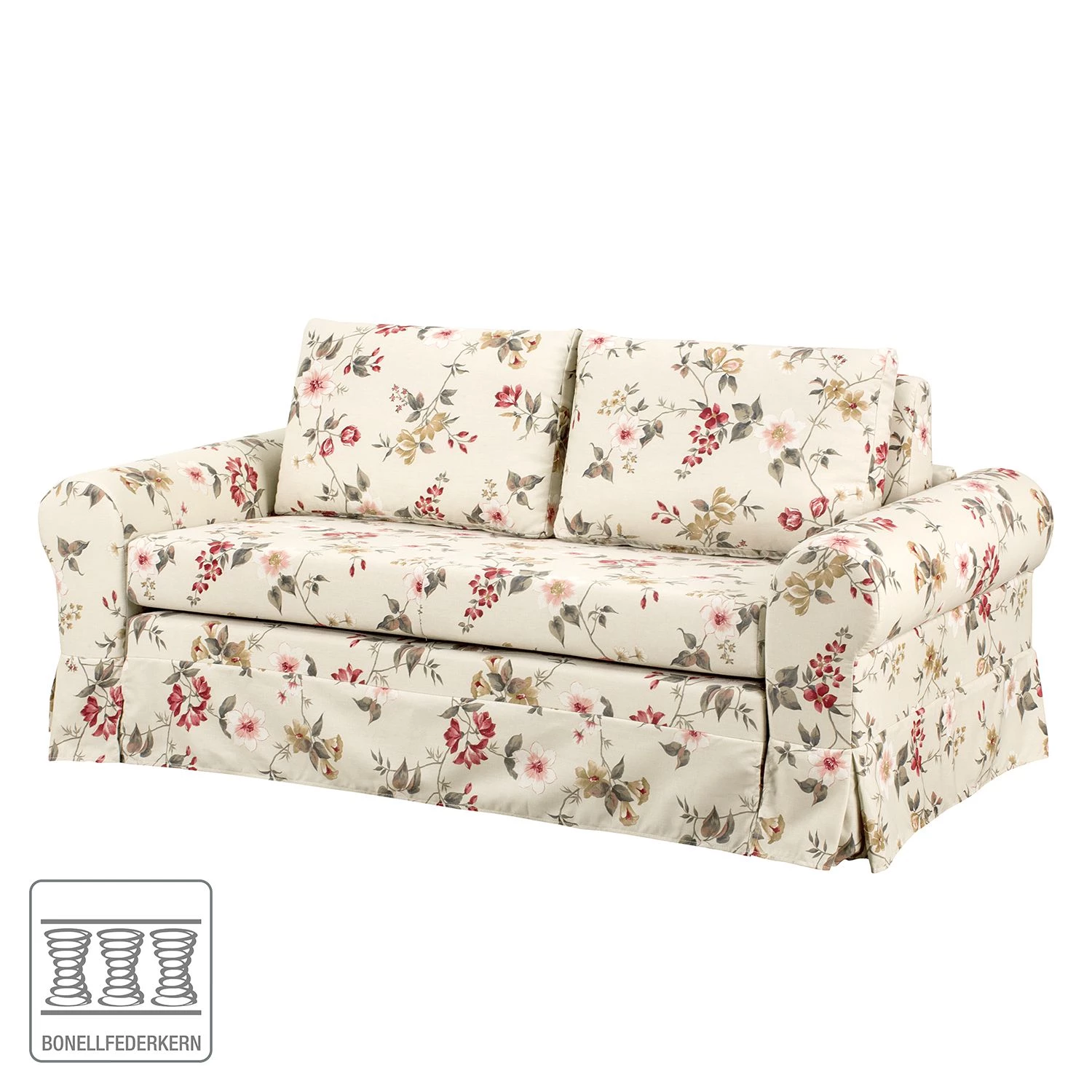 Mooved Canapé convertible Latina VI - Crème / Rouge - Largeur : 165 cm 4 Mooved Canapé convertible Latina VI - Crème / Rouge - Largeur : 165 cm – Image 2