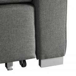 Mooved Canapé convertible Latina - Tissu Doran : Gris - Largeur : 150 cm -Meubles de salon Soldes schlafsofa latina webstoff grau 150 cm 4047928