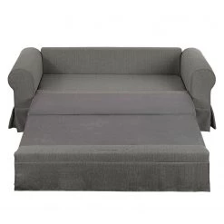 Mooved Canapé convertible Latina XIII Tissu - Gris - Largeur : 185 cm -Meubles de salon Soldes schlafsofa latina xiii webstoff grau 165 cm 4910476