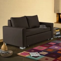 Mooved Canapé convertible Latina XIV - Expresso - Largeur : 193 cm 14 Mooved Canapé convertible Latina XIV - Expresso - Largeur : 193 cm -Meubles de salon Soldes schlafsofa latina xiv kunstleder espresso 150 cm 4433940